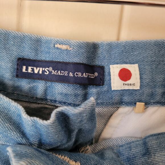 LEVI'S Made & Crafted Japanese High Wasted Mom Trouser Jean Shorts Sz 33 NWT - Picture 6 of 12